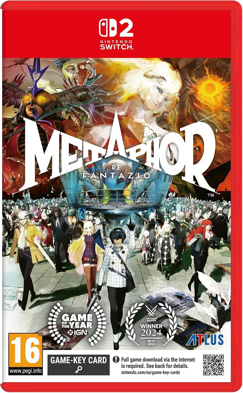 Carátula de Metaphor Refantazio Edición Steelbook para Switch 2 (edición PAL España)