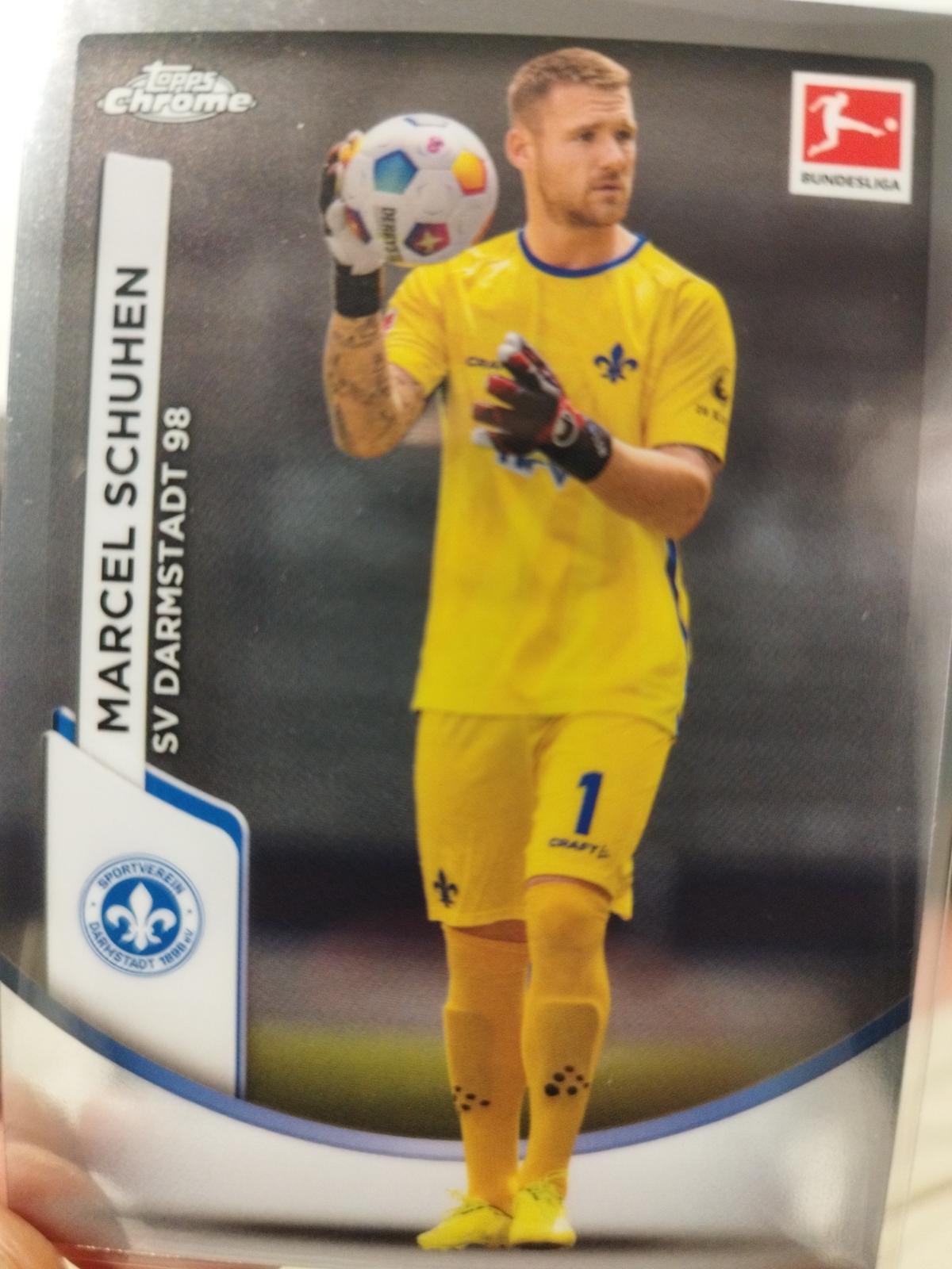 Marcel Schuhen #18 2023 Topps Chrome Bundesliga Soccer