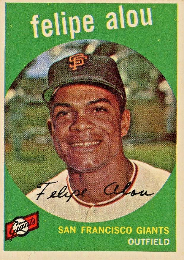 Felipe Alou #102 Baseball Cards 1959 Topps