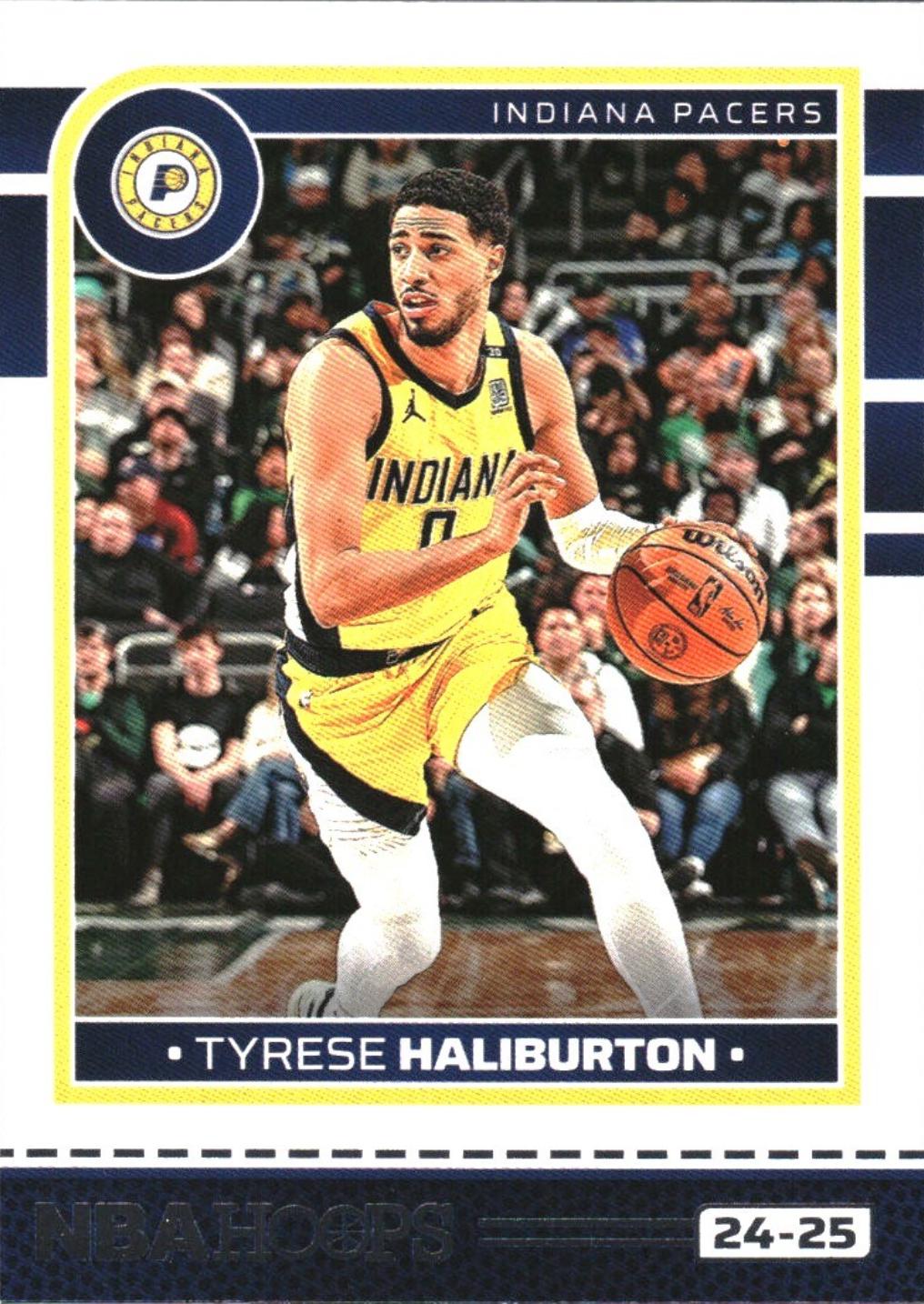 Tyrese Haliburton #104 Basketball Cards 2024 Panini NBA Hoops