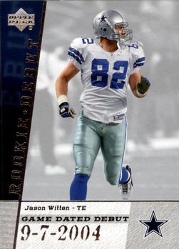 Jason Witten #GDD-JW Football Cards 2006 Upper Deck Rookie Debut Game Dated