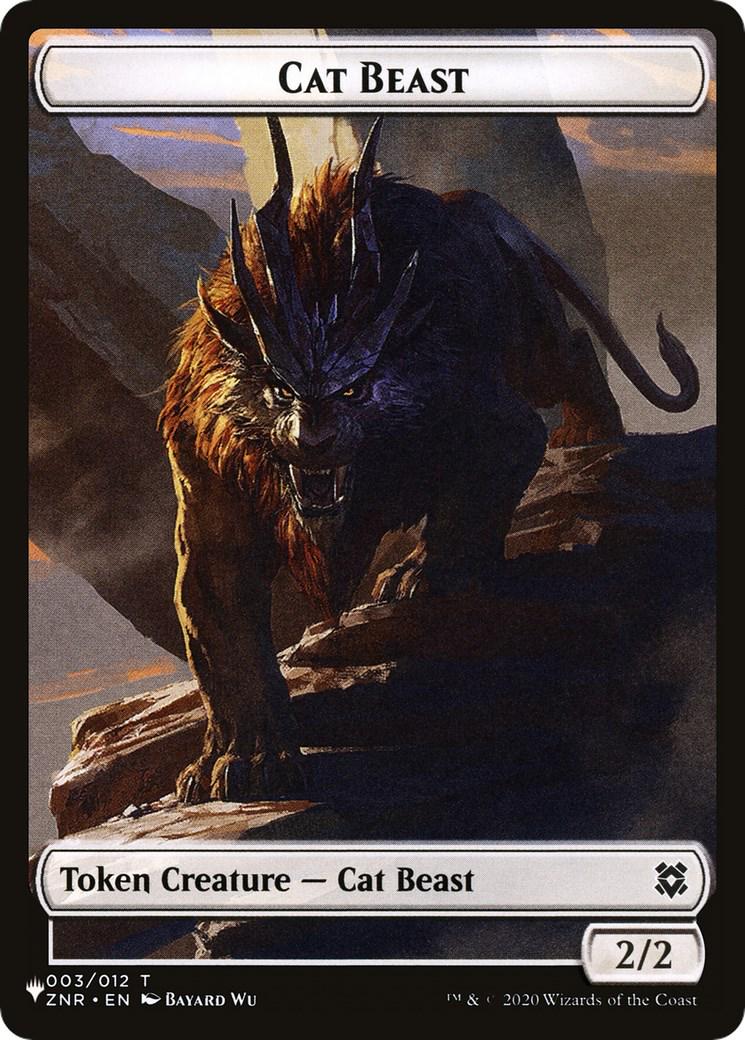 Cat Beast // Shapeshifter Double-Sided Token #3 Magic The List Reprints