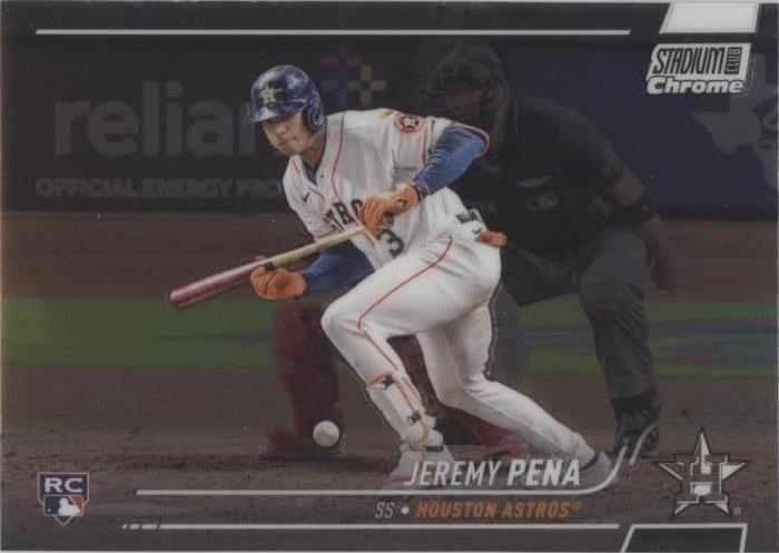 Jeremy Pena #329 Baseball Cards 2022 Stadium Club Chrome