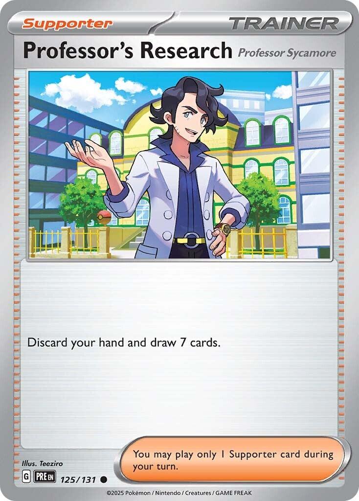 Professor's Research: Professor Sycamore #125 Pokemon Prismatic Evolutions
