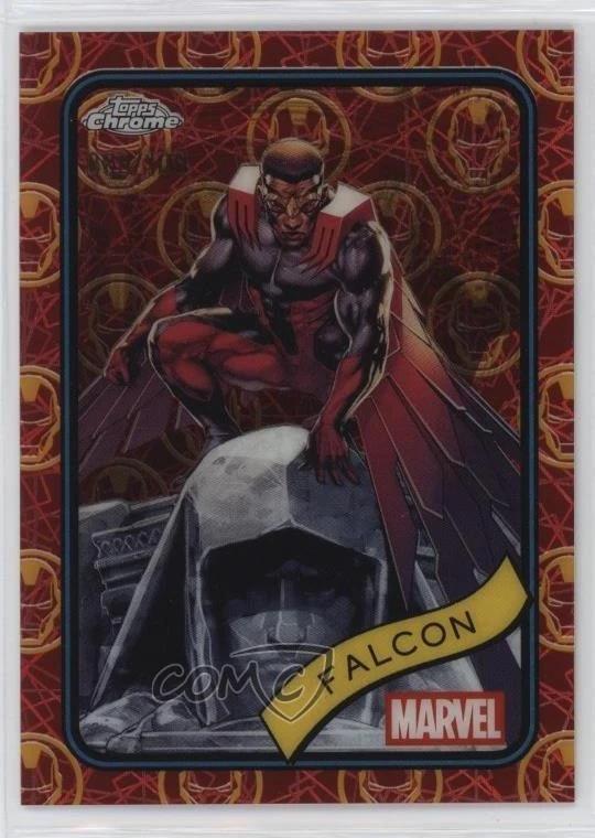 Falcon Iron Man Red & Gold Lazer Refractor