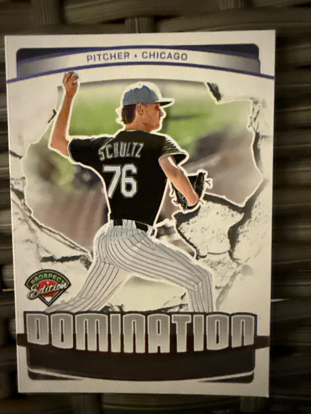 Noah Schultz #23 2025 Panini Prospect Edition Baseball Domination