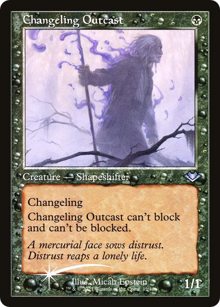 Tap to enlarge Changeling Outcast – Retro Foil, Magic Modern Horizons