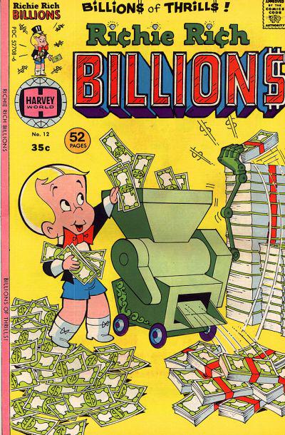 Richie Rich Billions #12 (1976) Comic Books Richie Rich Billions