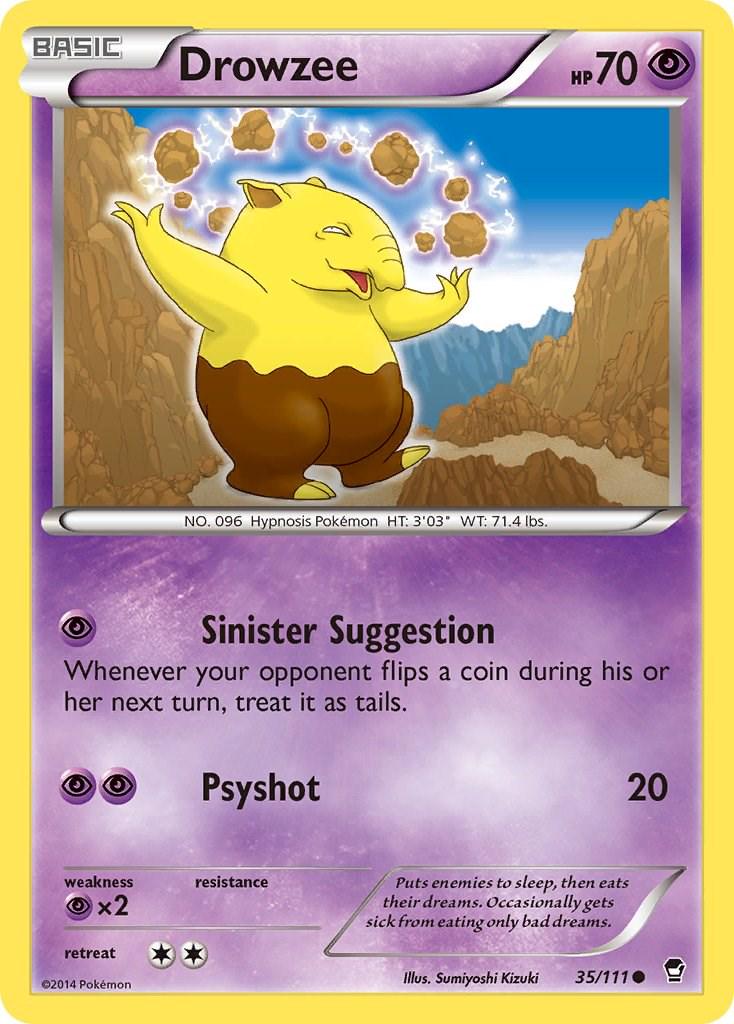 Drowzee #35 Pokemon Furious Fists