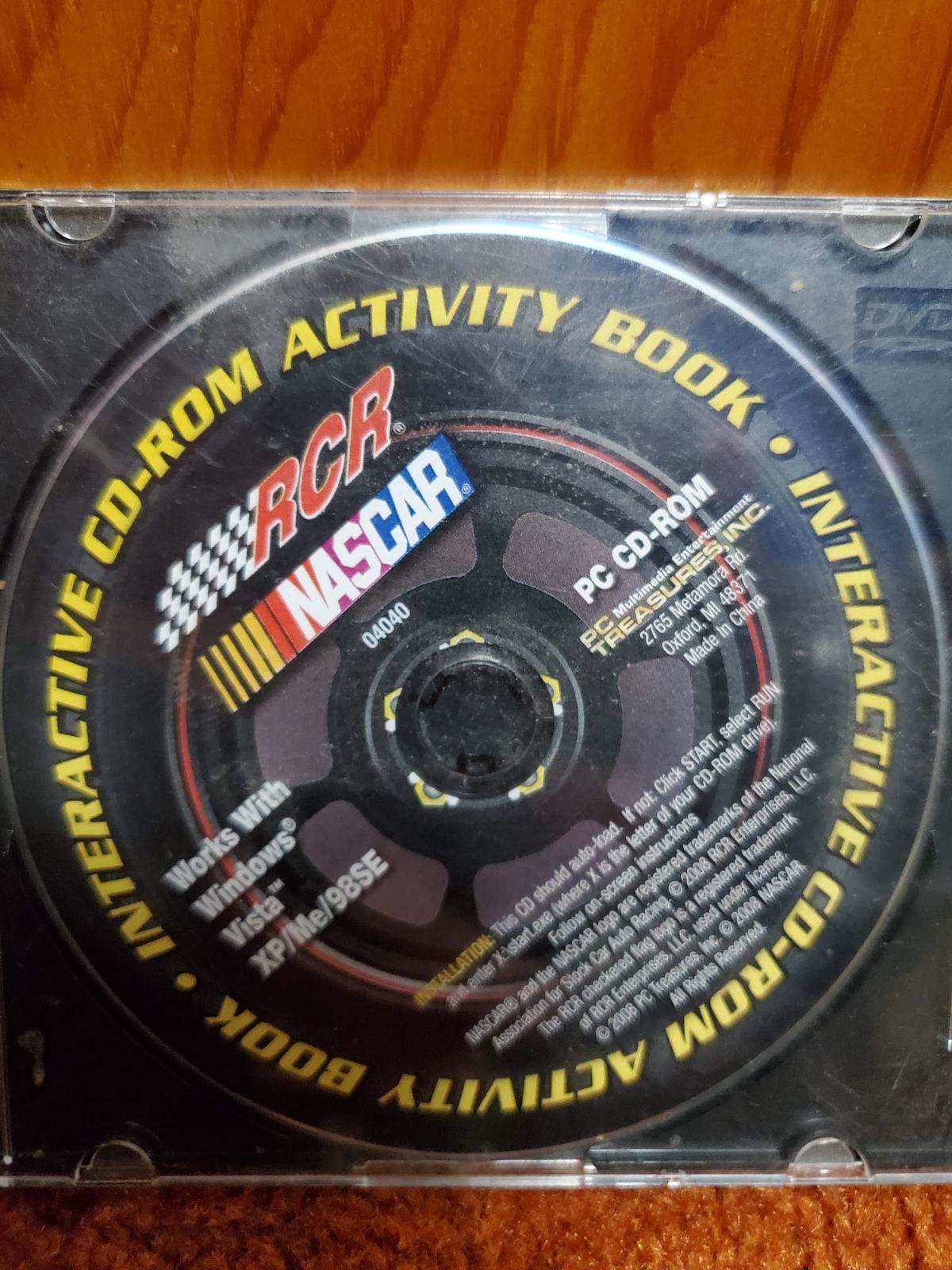 RCR Nascar Interactive CD-ROM Activity Book PC Games