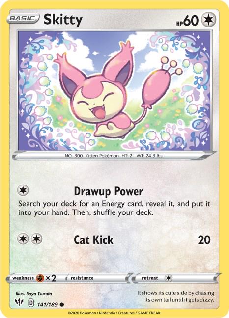 Skitty #141 Pokemon Darkness Ablaze