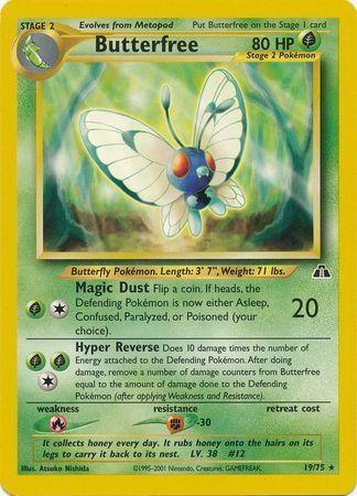 Butterfree #19 Pokemon Neo Discovery