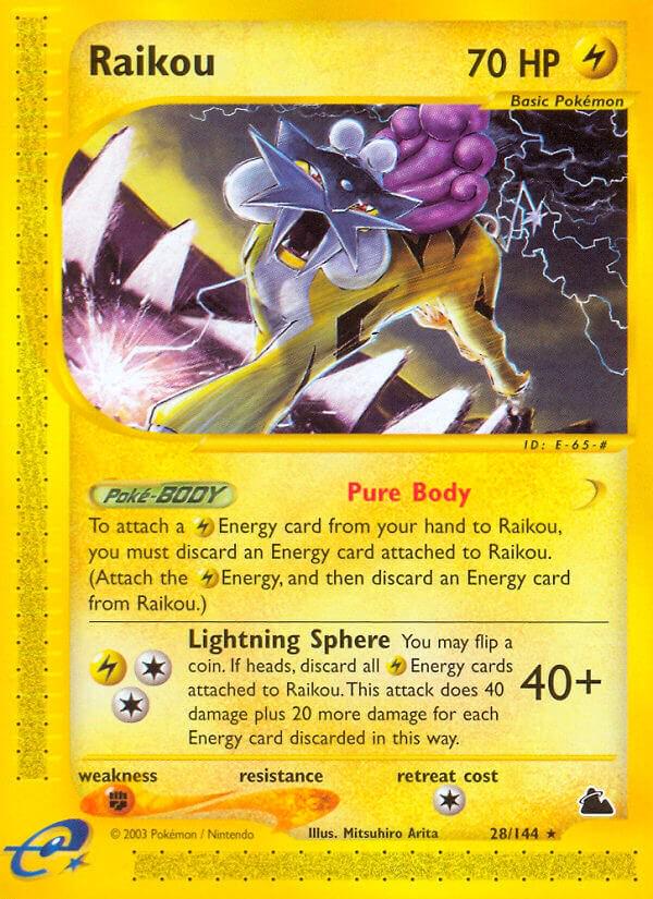 Raikou #28 Pokemon Skyridge