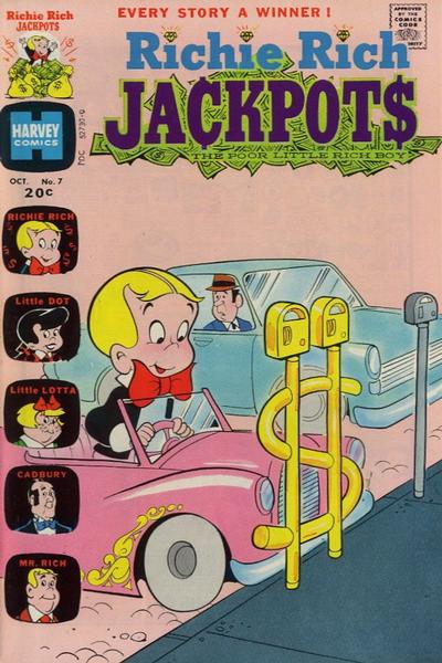 Richie Rich Jackpots #7 (1973) Comic Books Richie Rich Jackpots