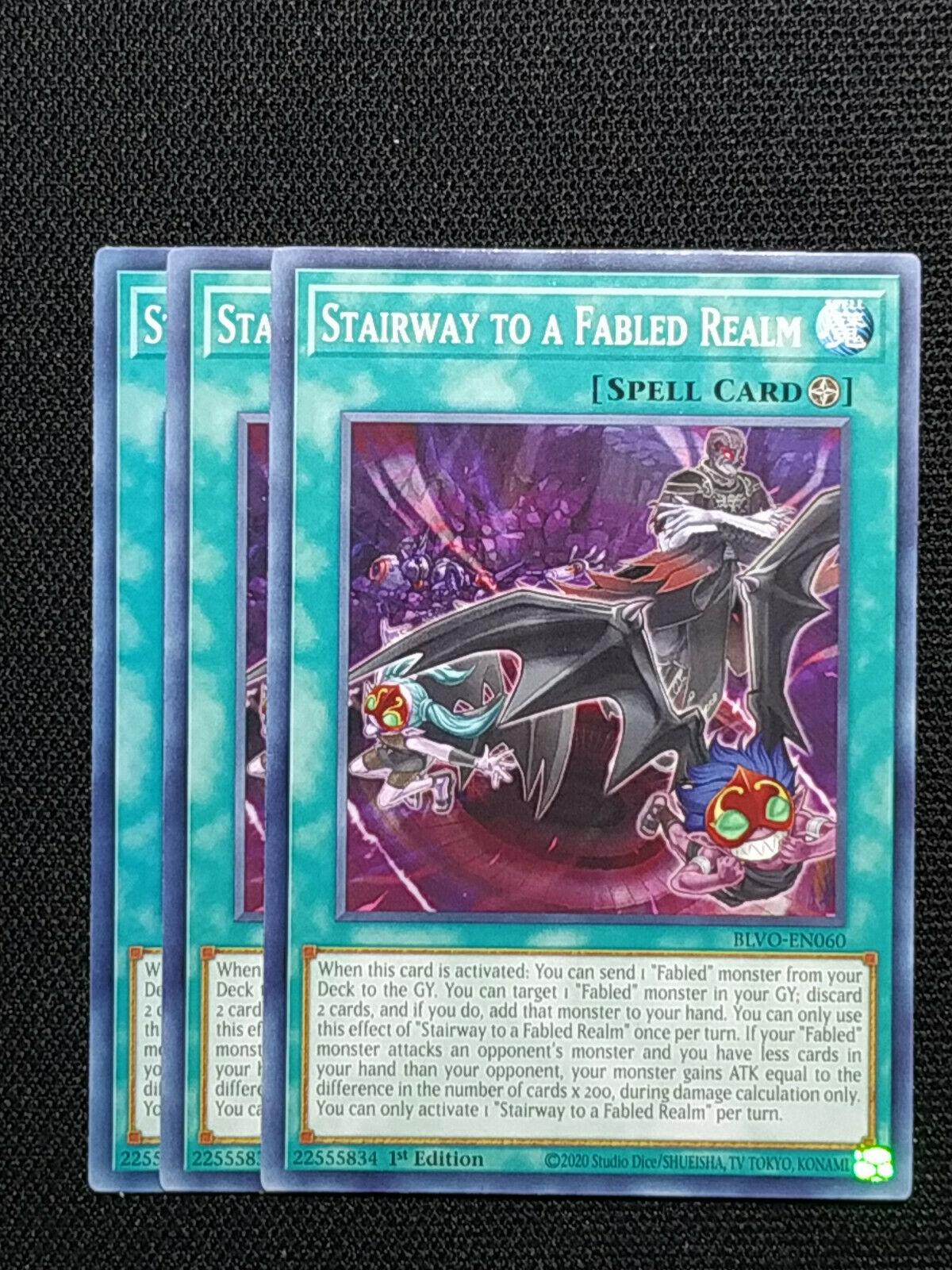 Stairway to a Fabled Realm BLVO-EN060 YuGiOh Blazing Vortex