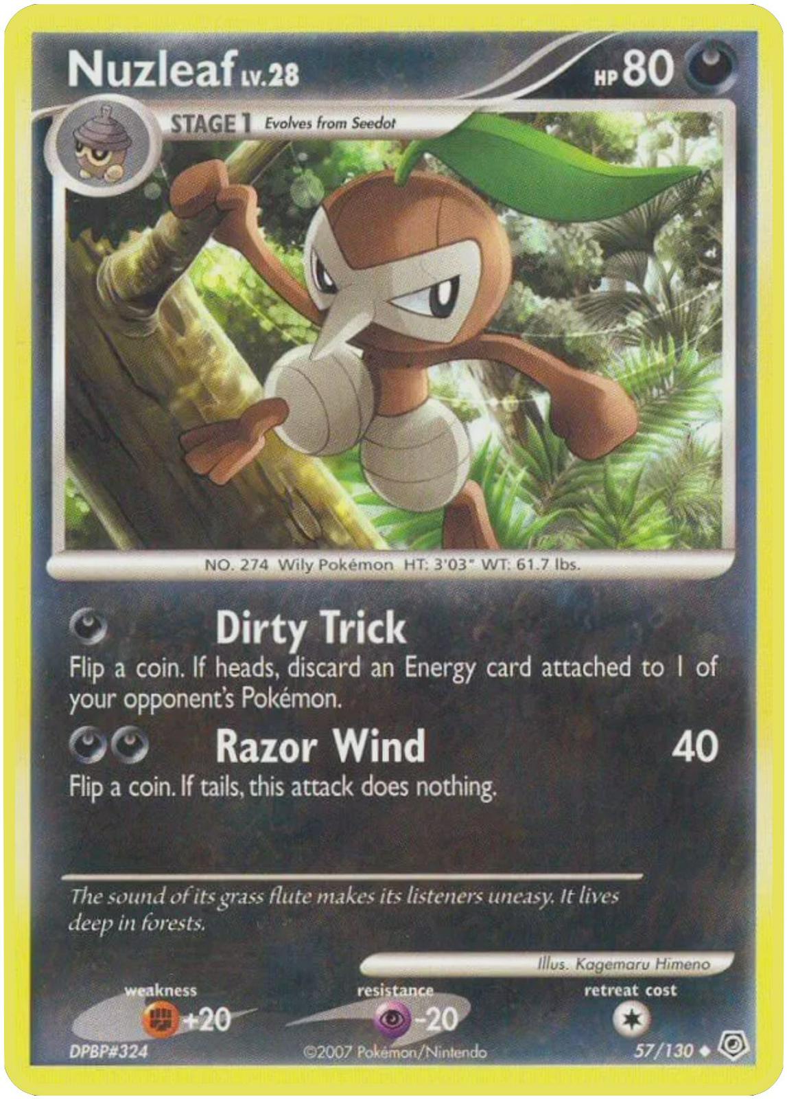 Nuzleaf #57 Pokemon Diamond & Pearl