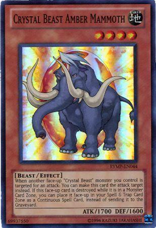 Crystal Beast Amber Mammoth RYMP-EN044 YuGiOh Ra Yellow Mega Pack
