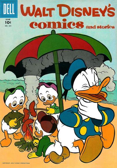 Walt Disney's Comics and Stories #201 (1957) Comic Books Walt Disney's Comics and Stories
