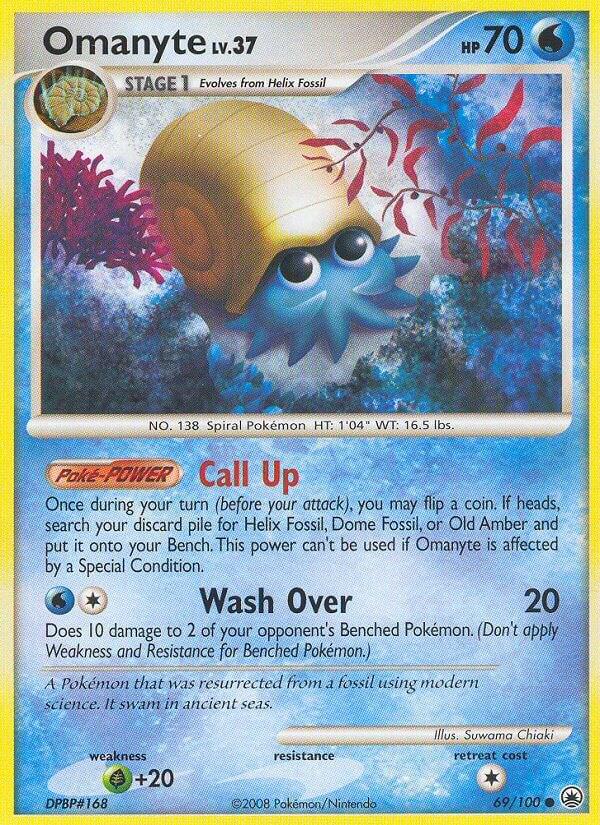 Omanyte #69 Pokemon Majestic Dawn
