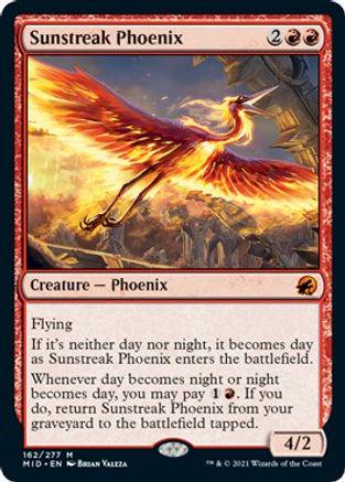 Sunstreak Phoenix Magic Innistrad: Midnight Hunt