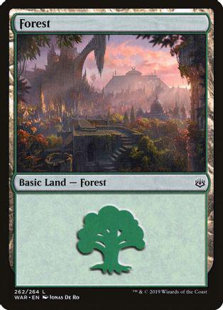 Forest #262 Magic War of the Spark