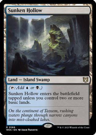 Sunken Hollow #168 Magic Wilds of Eldraine Commander