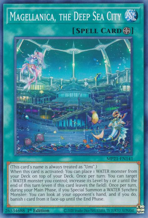 Magellanica, the Deep Sea City MP21-EN141 YuGiOh 2021 Tin of Ancient Battles Mega Pack