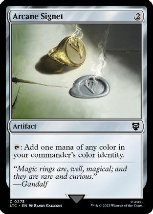 Arcane Signet #273 Magic Lord of the Rings Commander