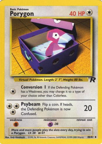 Porygon #48 Pokemon Team Rocket