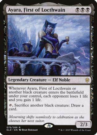 Ayara, First of Locthwain Magic Throne of Eldraine