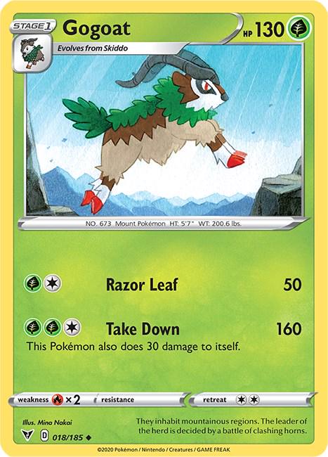 Gogoat #18 Pokemon Vivid Voltage