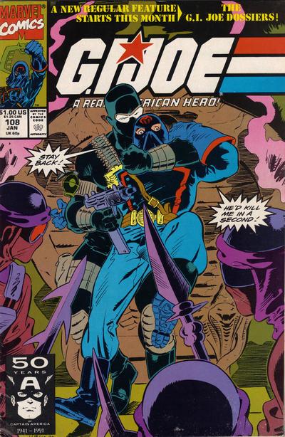 G.I. Joe, A Real American Hero #108 (1991) Comic Books G.I. Joe: A Real American Hero