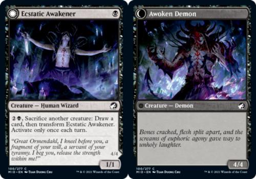 Ecstatic Awakener & Awoken Demon #100 Magic Innistrad: Midnight Hunt