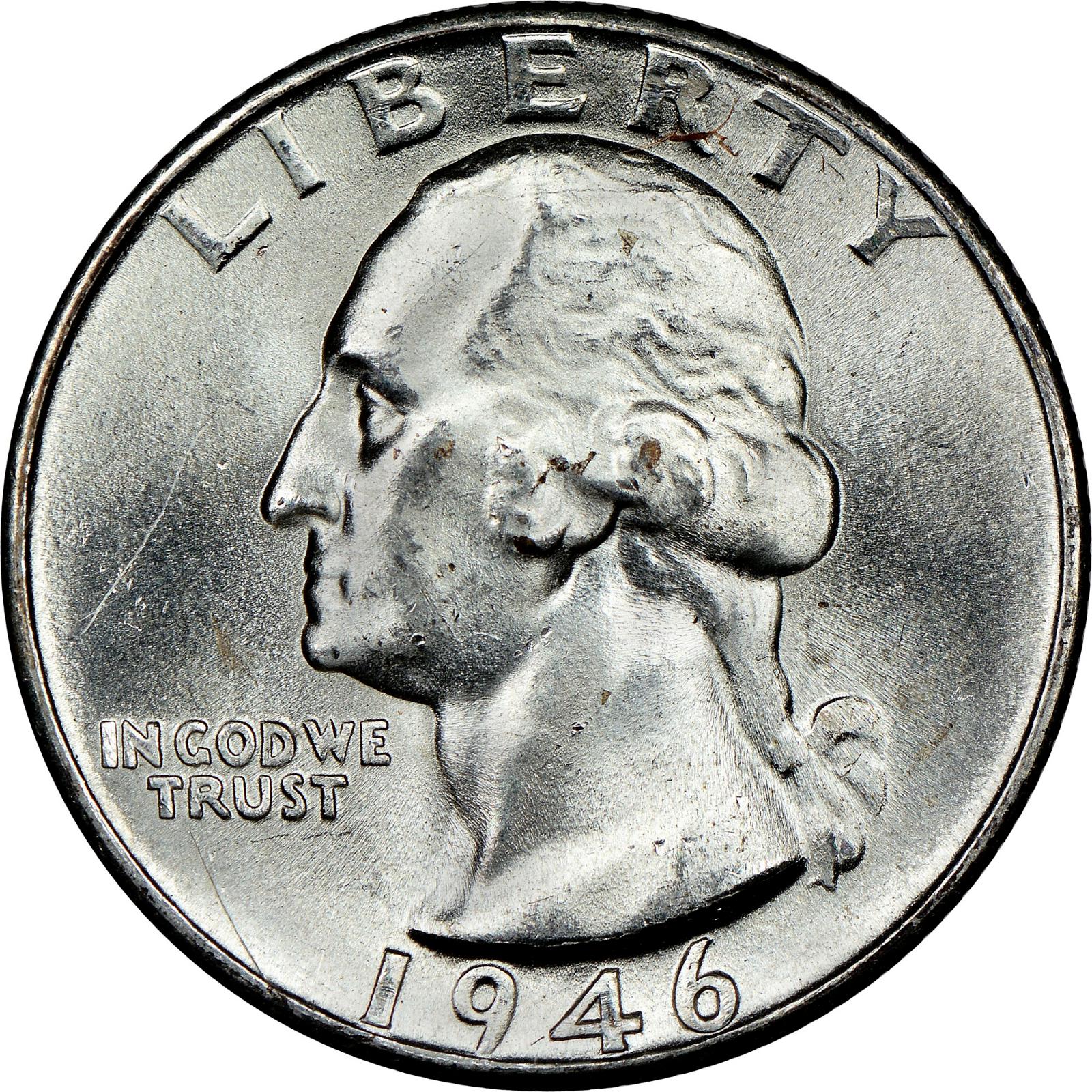 1946 D Coins Washington Quarter