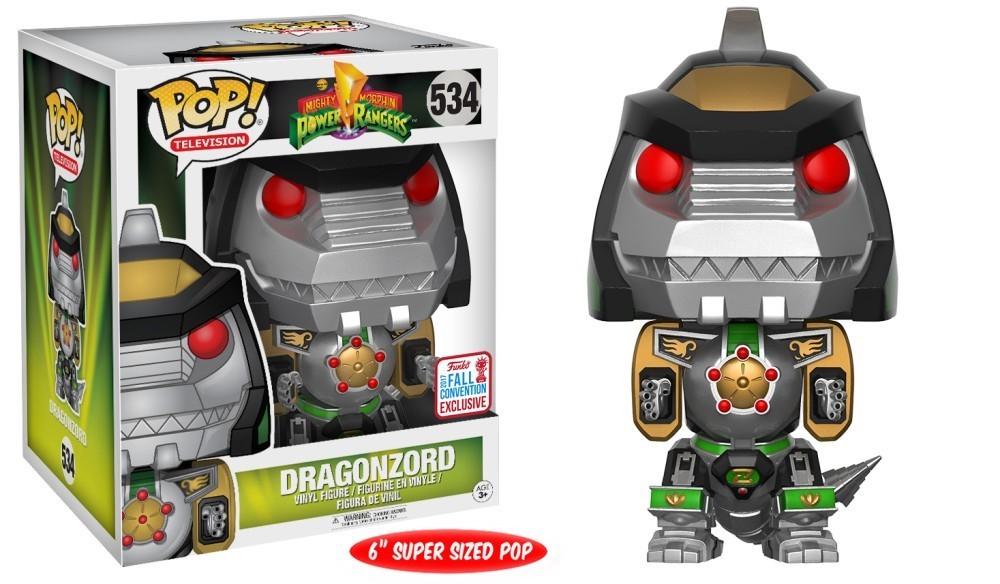 Dragonzord #534 Funko Pop Fall Convention Hot Topic exclusive box and figure