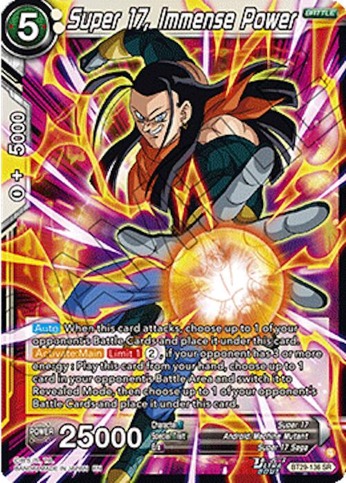 Super 17, Immense Power BT29-136 Prices | Dragon Ball Super