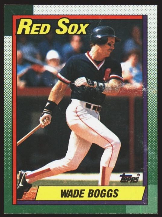 Wade Boggs #A 1990 Topps Wax Box Cards Baseball