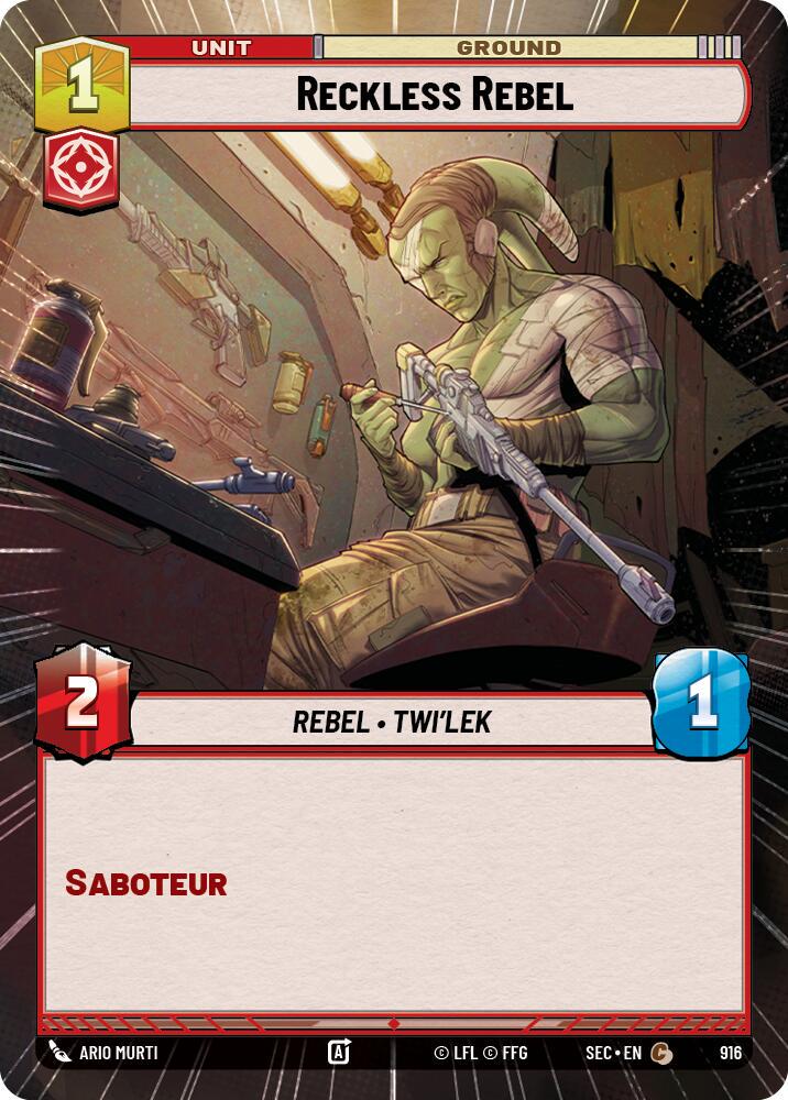 Reckless Rebel [Hyperspace Foil] #916