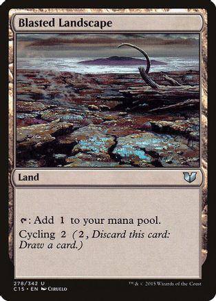 Blasted Landscape Magic Commander 2015