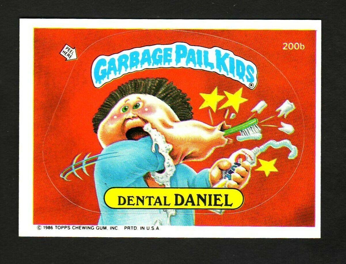 Dental DANIEL #200b 1986 Garbage Pail Kids