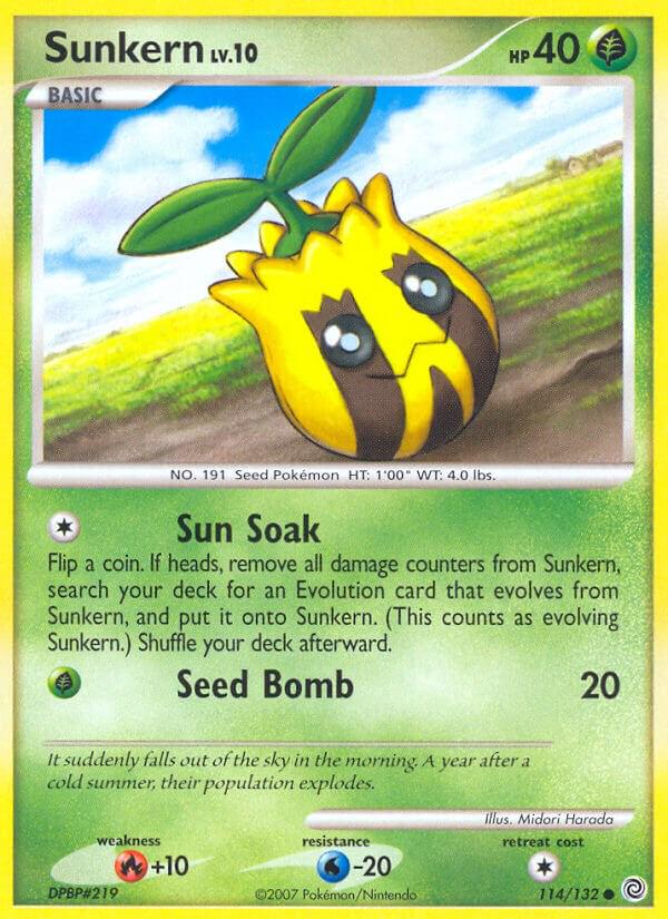 Sunkern #114 Pokemon Secret Wonders