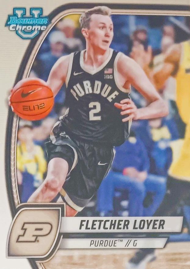 Fletcher Loyer #97 Basketball Cards 2024 Bowman Chrome University