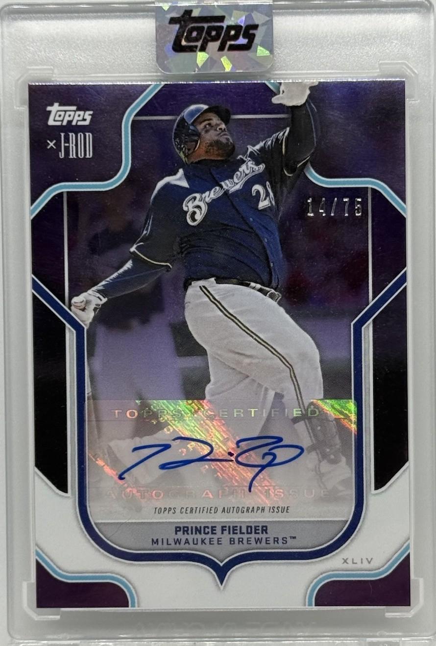 Prince Fielder #42 2023 Topps X Julio Rodriguez Baseball