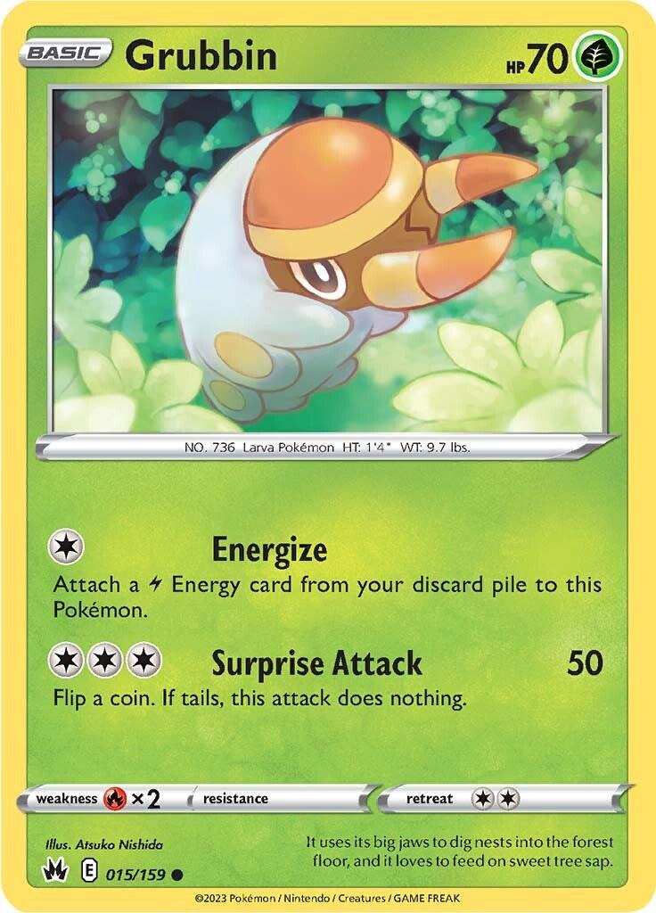 Grubbin #15 Pokemon Crown Zenith