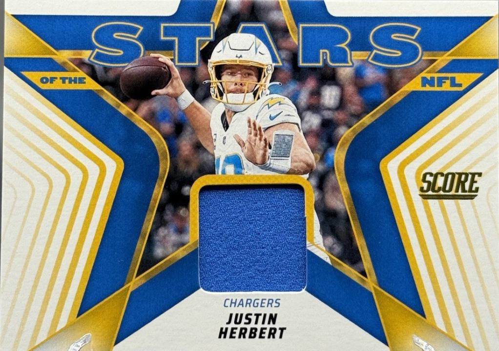 Justin Herbert #28 Prices | 2025 Panini Score Stars of the NFL
