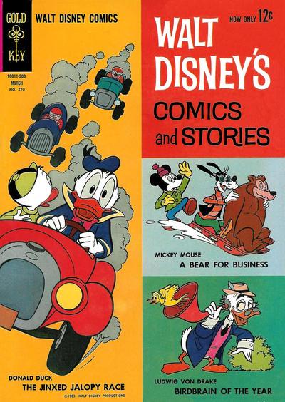 Walt Disney's Comics and Stories #270 (1963) Comic Books Walt Disney's Comics and Stories