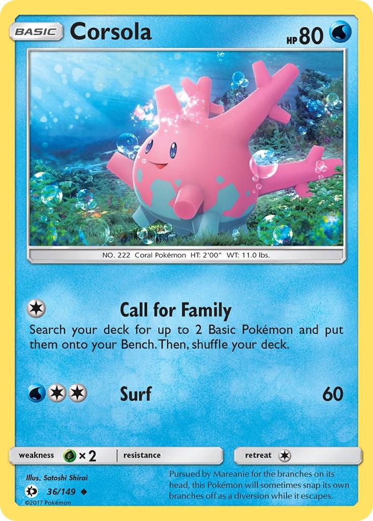 Corsola #36 Pokemon Sun & Moon