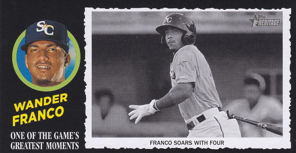 Wander Franco #16 2020 Topps Heritage Minor League Greatest Moment Baseball