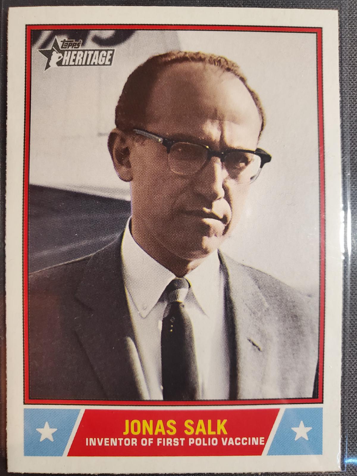 Jonas Salk #NS-50 Baseball Cards 2025 Topps Heritage Notable American