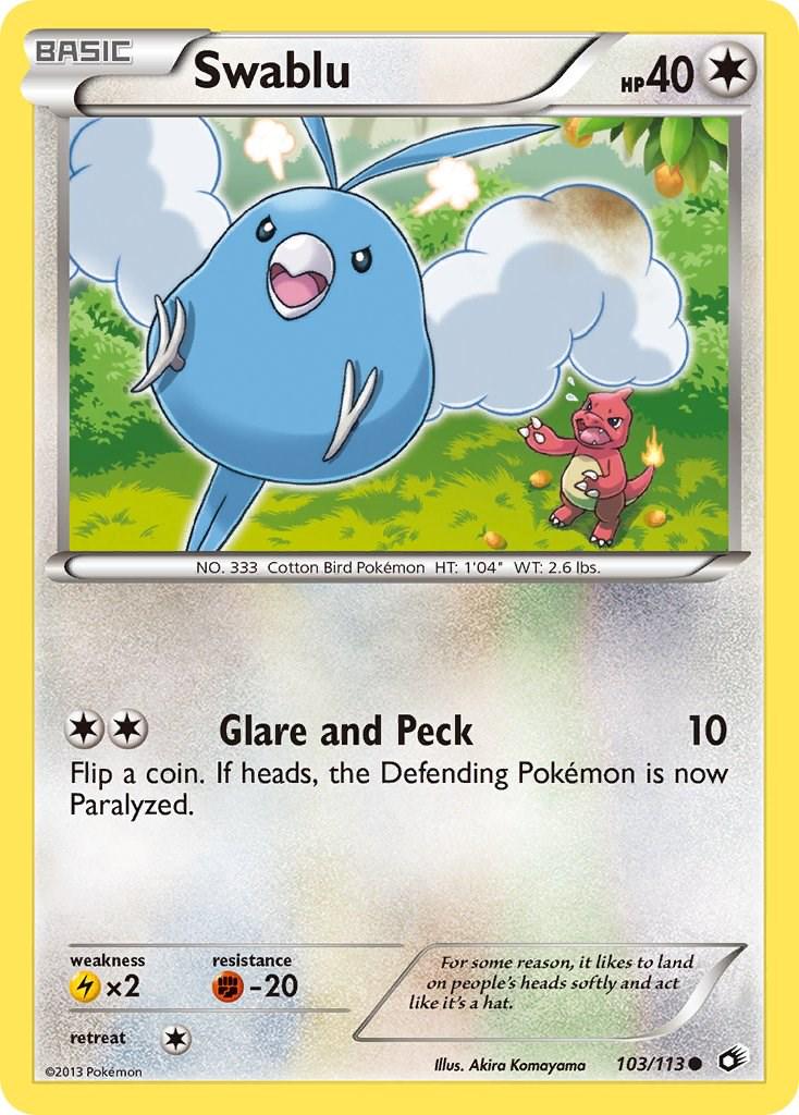 Swablu #103 Pokemon Legendary Treasures